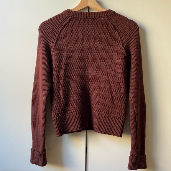 Club Monaco Women's Burgundy Wool Blend Sweater XS - Picture 4 of 7